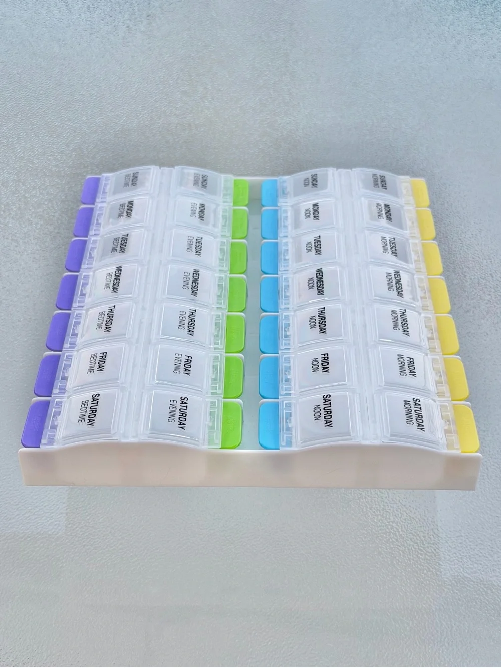 Ezy Dose Medtime Planner 7-Day Weekly/Push-Button Pill Organizer
